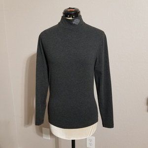 Harley Davidson Long Sleeve Logo Grey Turtleneck Sweater, Size S-M